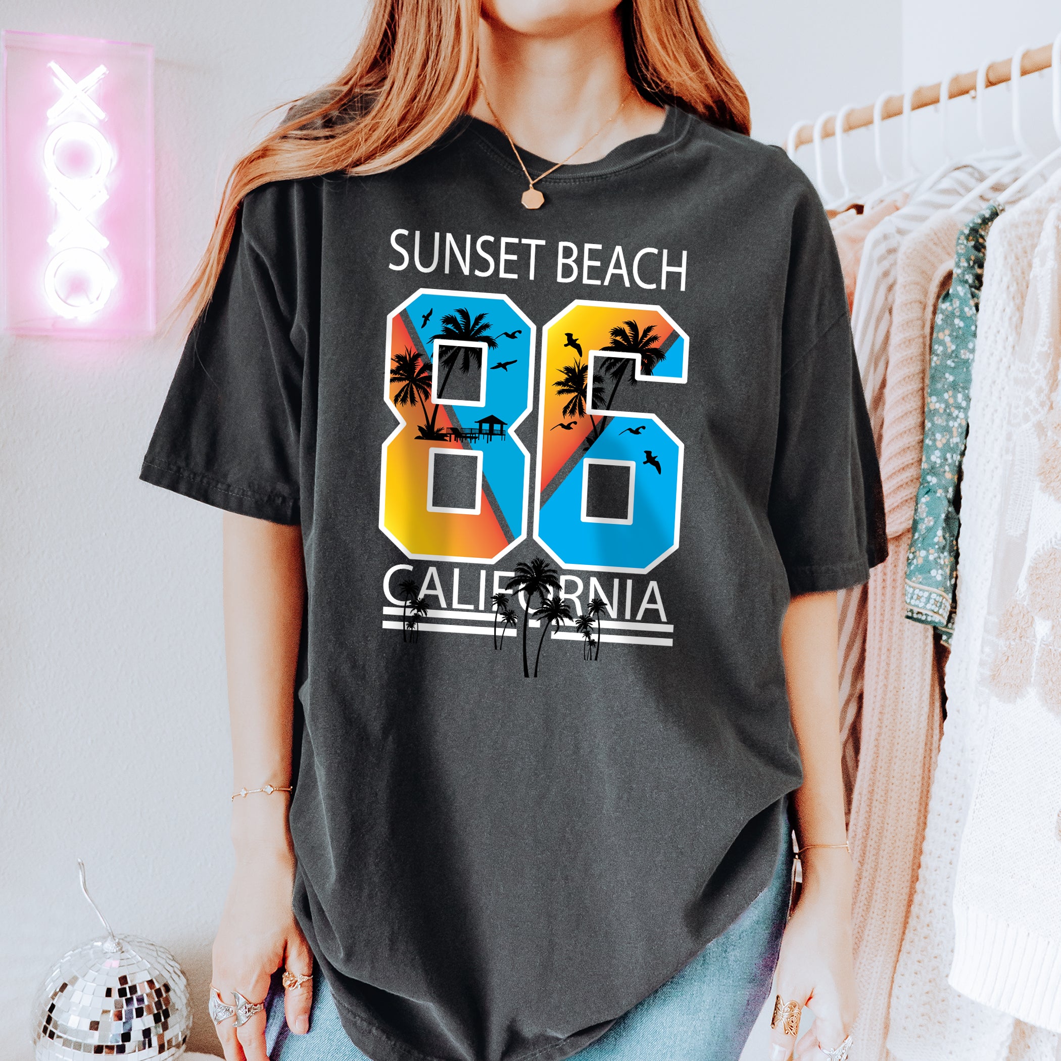 Summer unisex T-shirt Sunset Beach