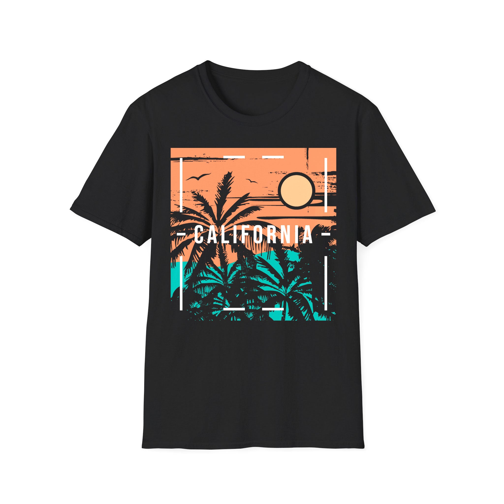 T-shirt unisexe d'été Sunset California