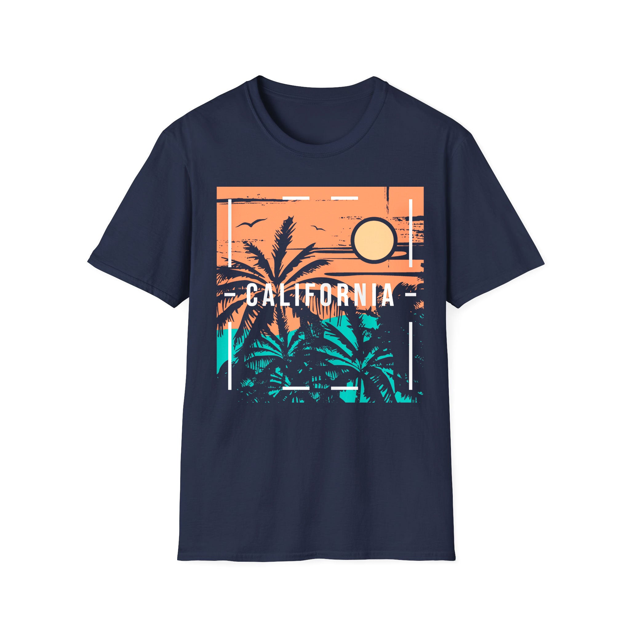 T-shirt unisexe d'été Sunset California