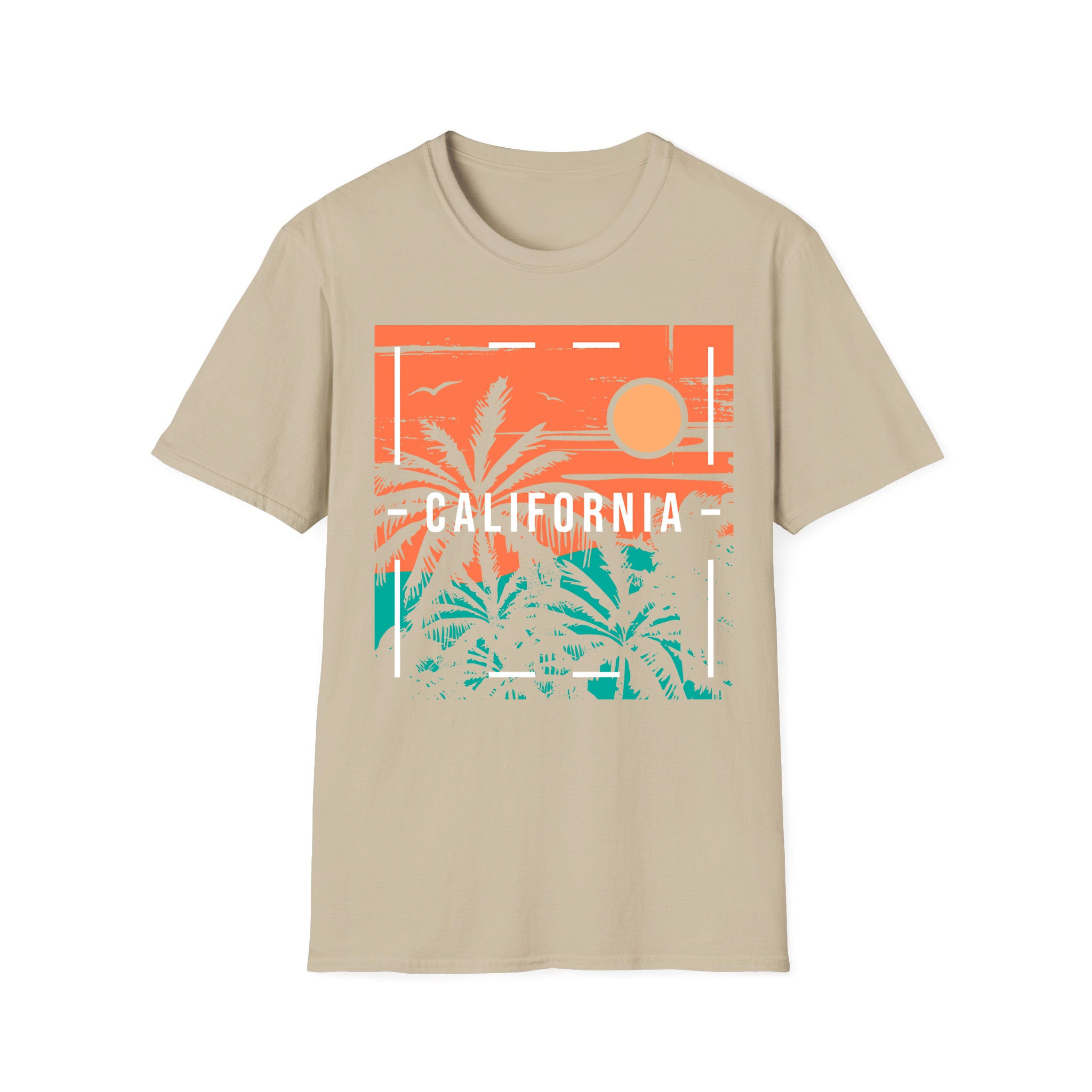 T-shirt unisexe d'été Sunset California