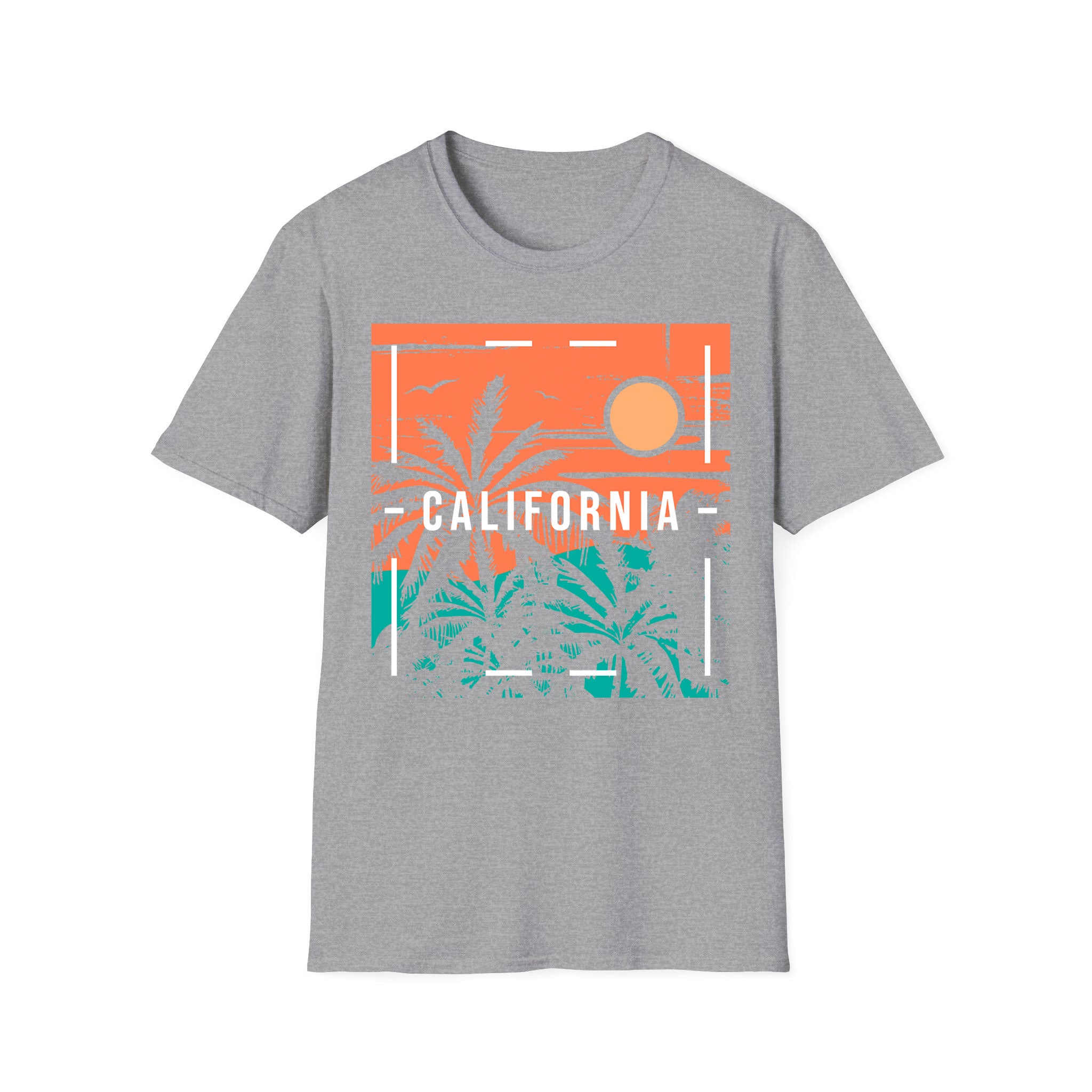 T-shirt unisexe d'été Sunset California