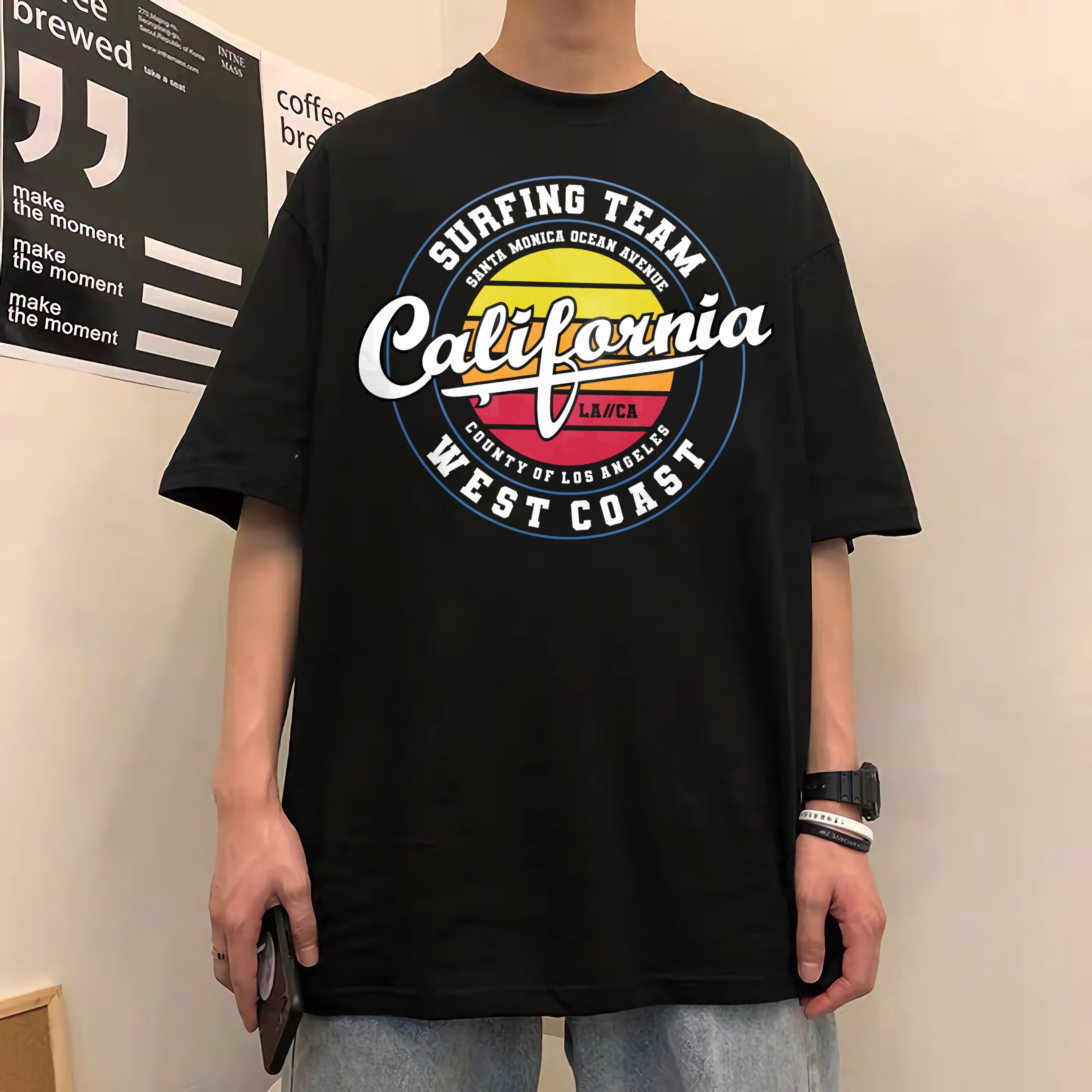 California Unisex Tshirt Surfing Team