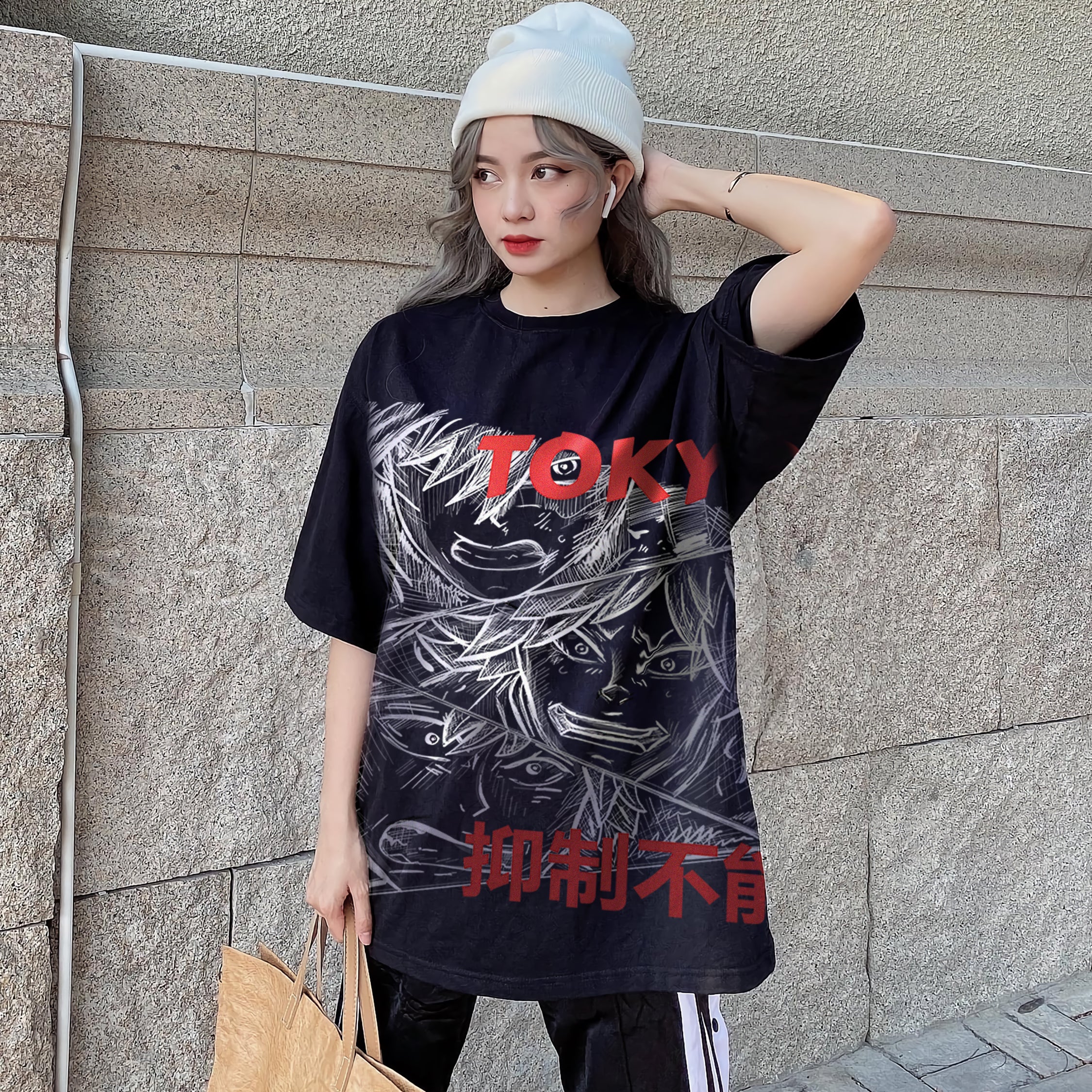 Oversize graphic T-shirt Tokyo Anime