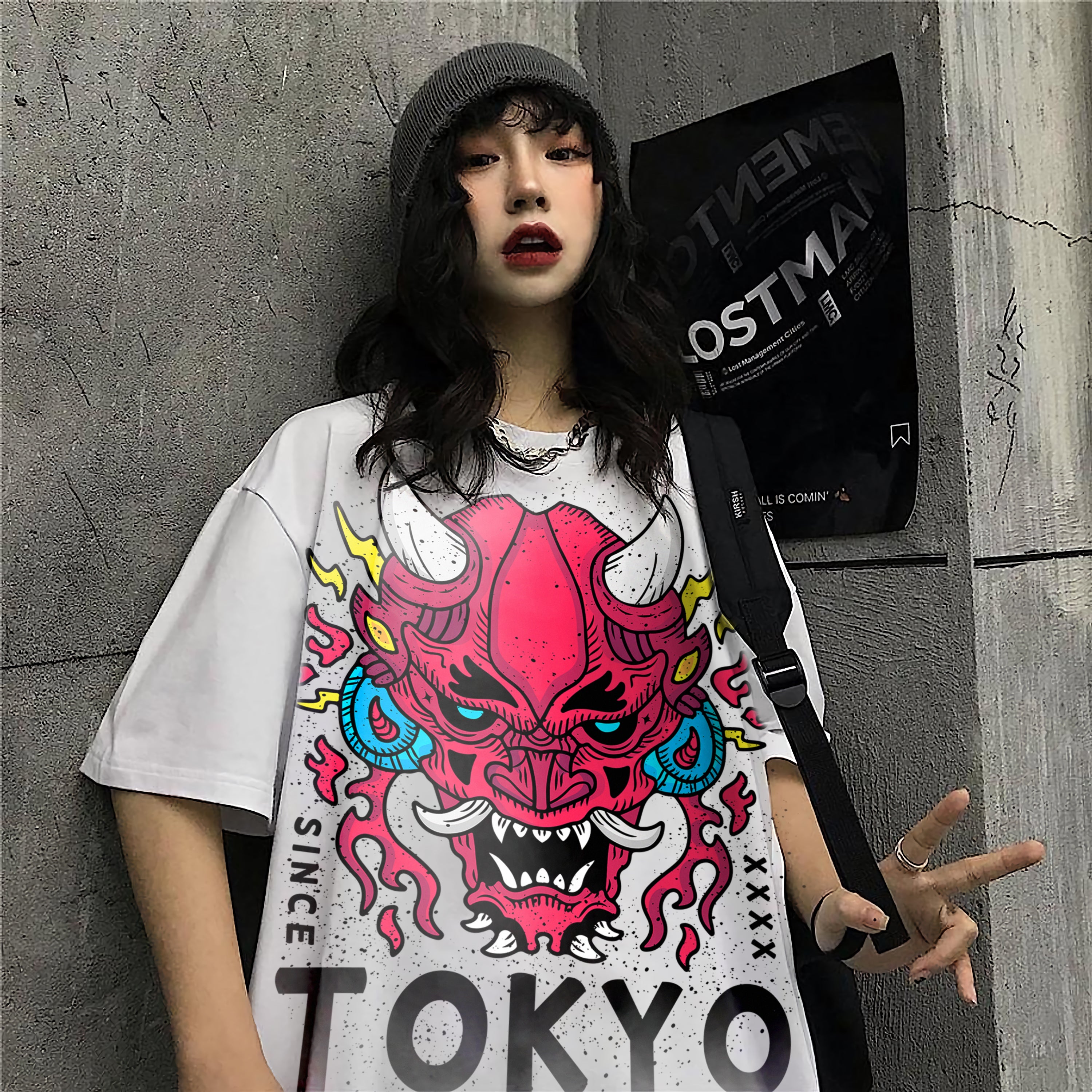 Oversize graphic T-shirt Tokyo Since XXXX