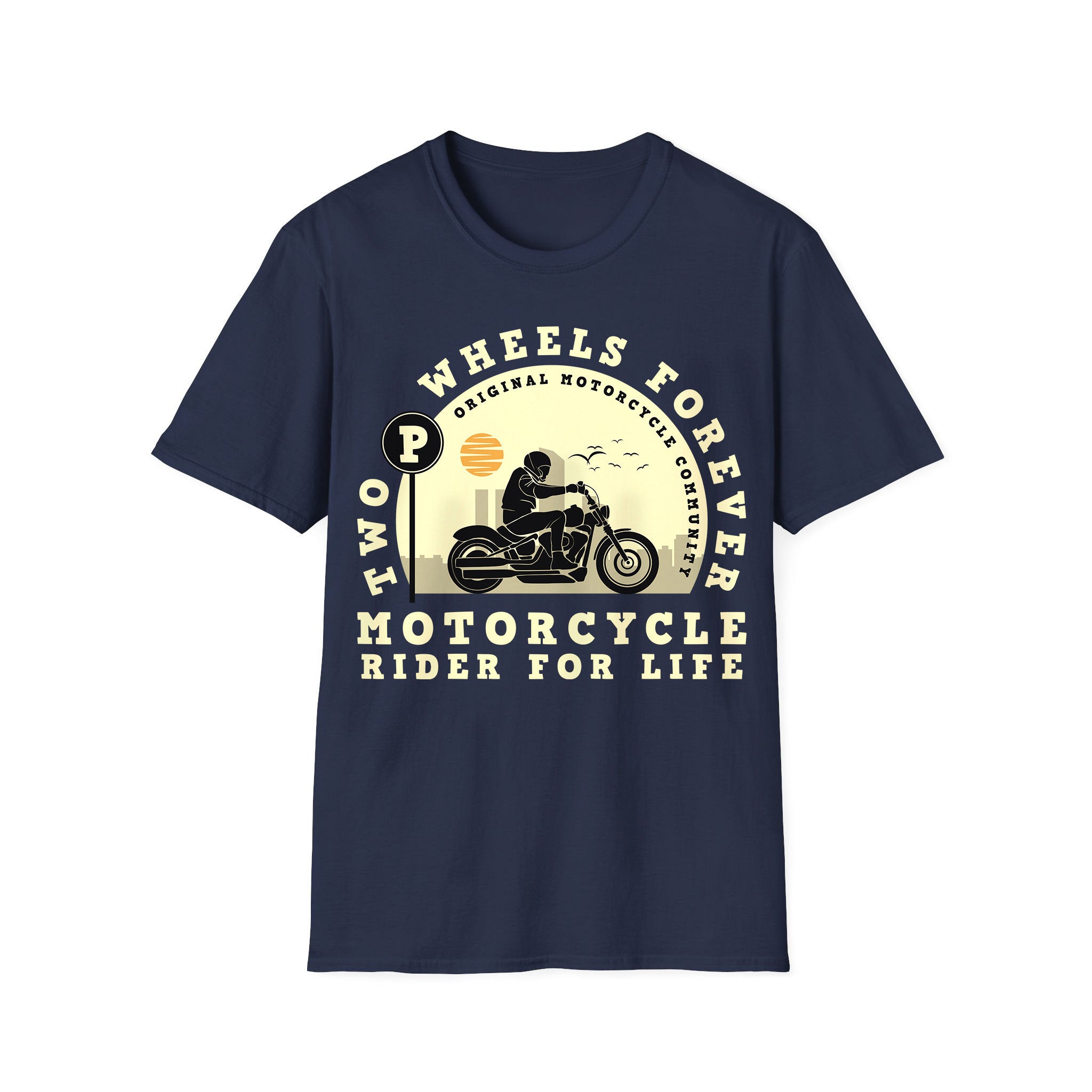 Motorcycle T-shirt Two Wheels Forever