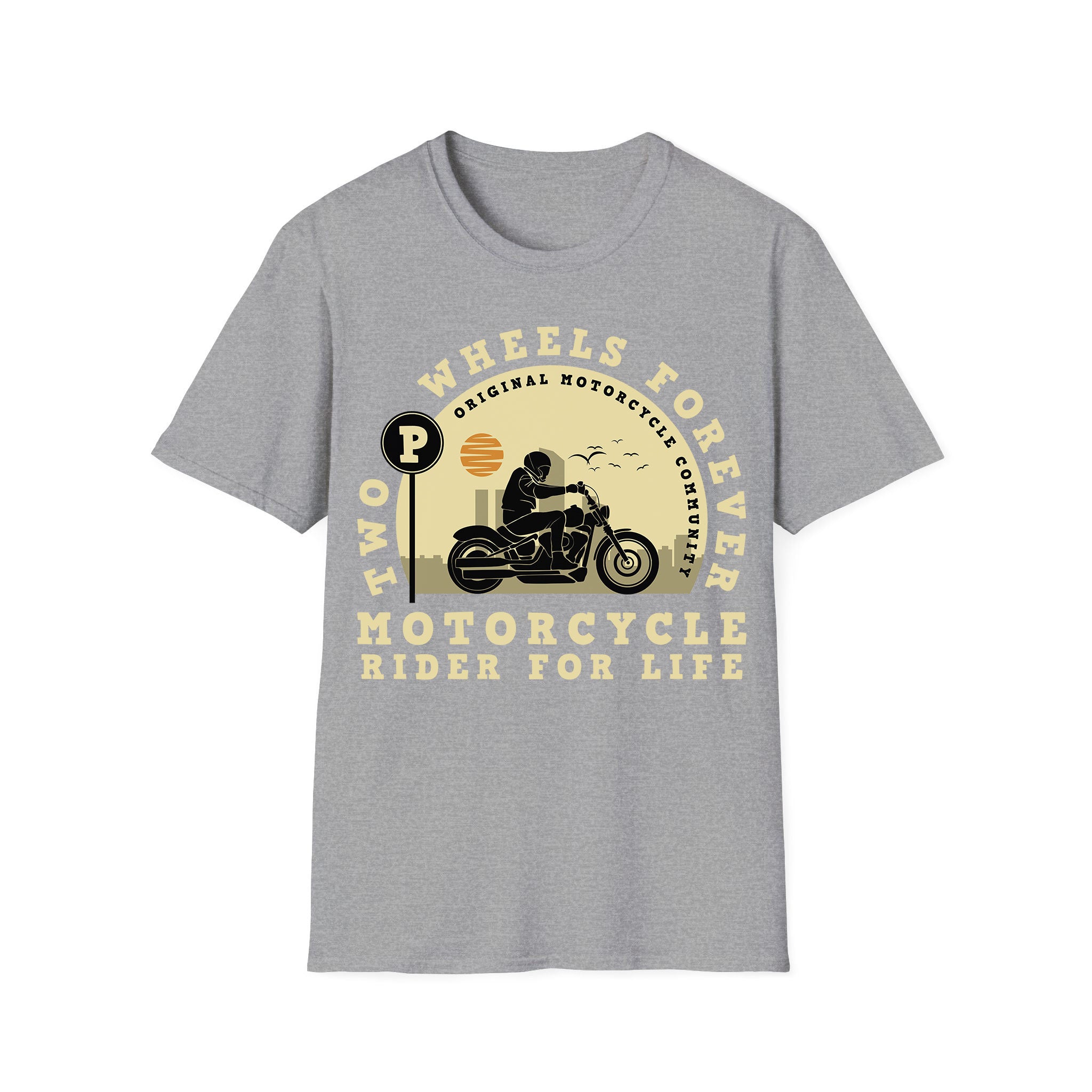 Motorcycle T-shirt Two Wheels Forever