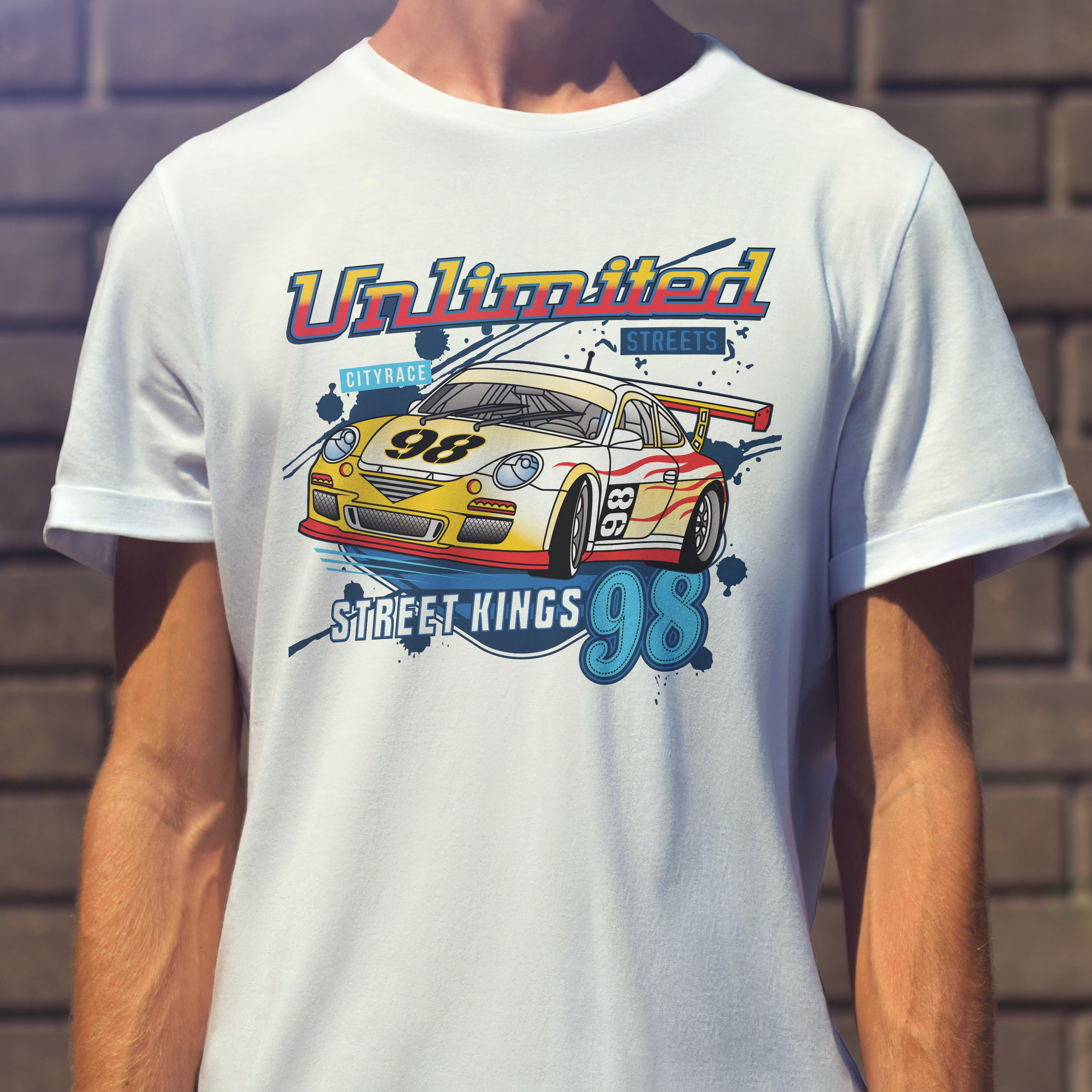 Racing-cars T-shirt Unlimited Street King