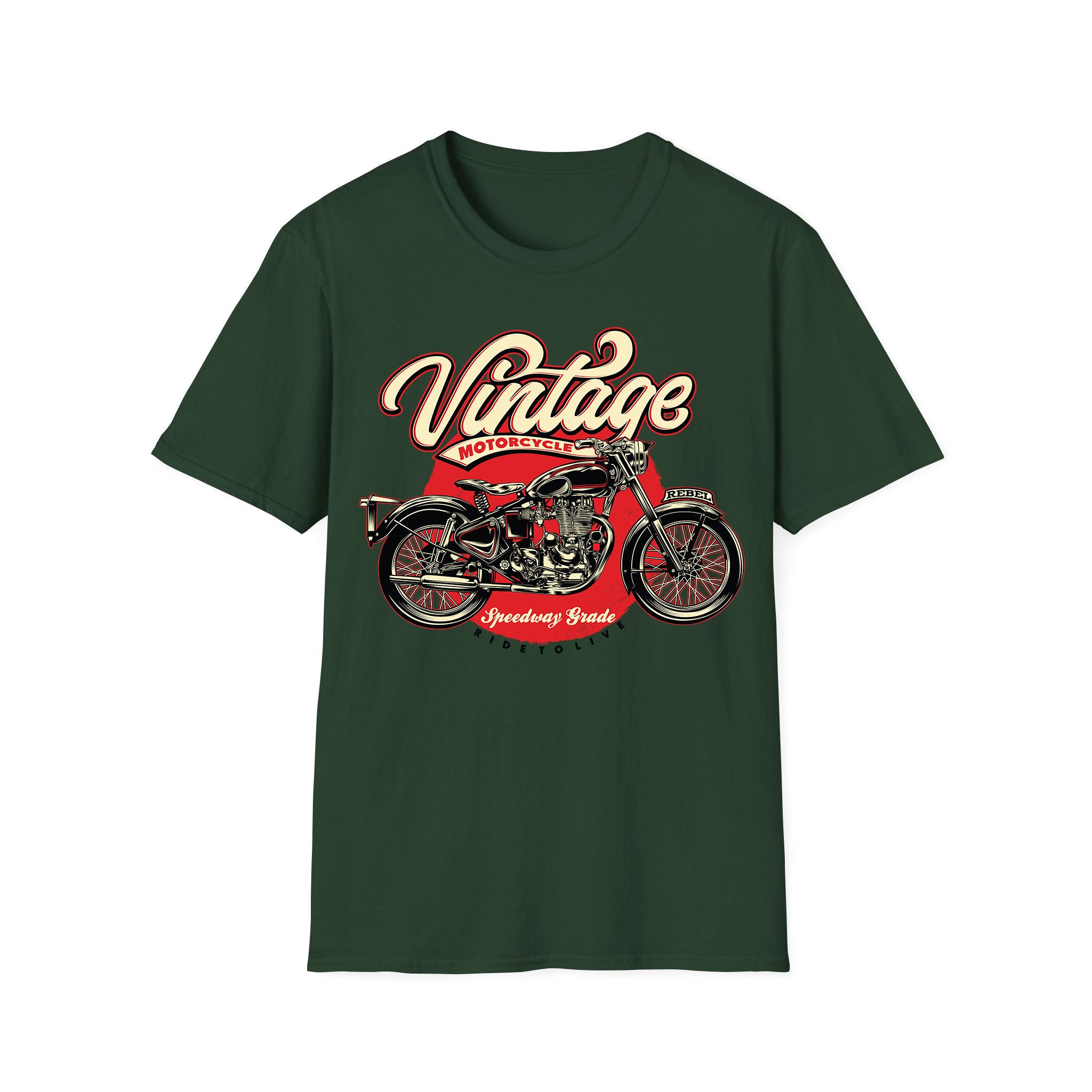 T-shirt Moto Moteur Vintage