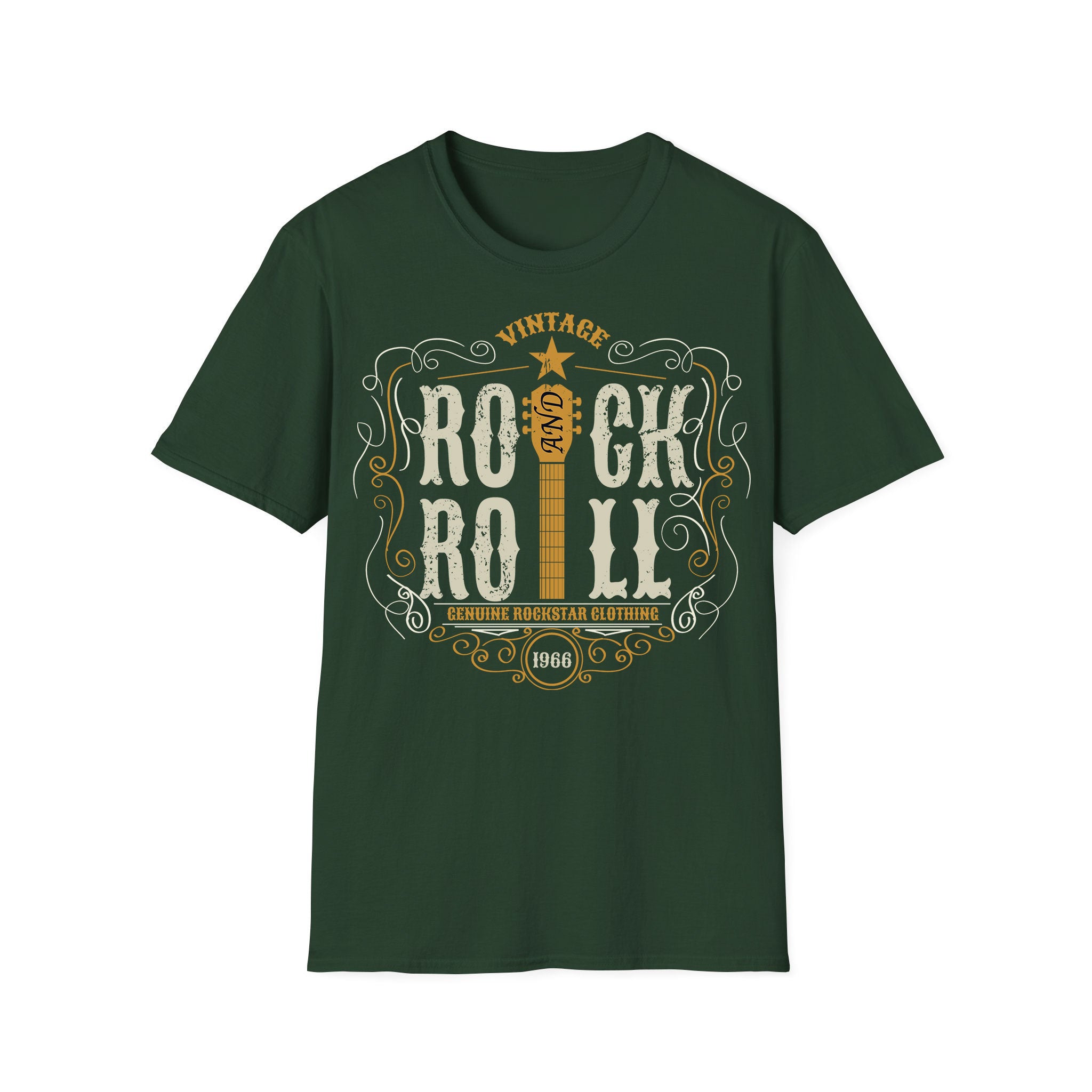 T-shirt unisexe musique Vintage Rock&amp;Roll