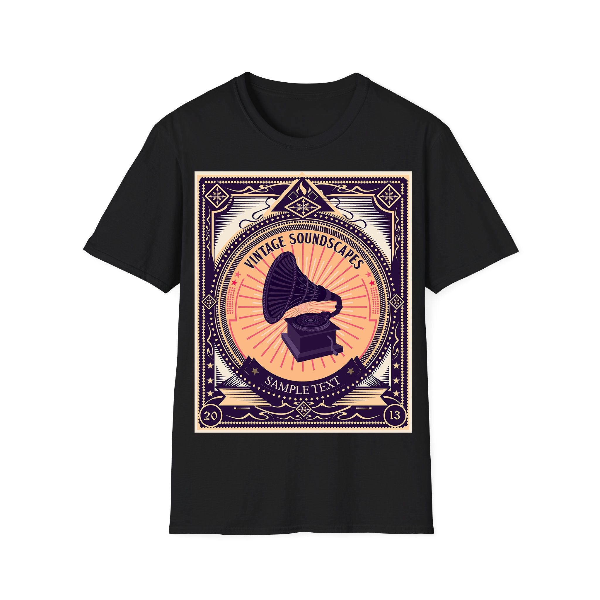 Music unisex T-shirt Vintage Soundscapes