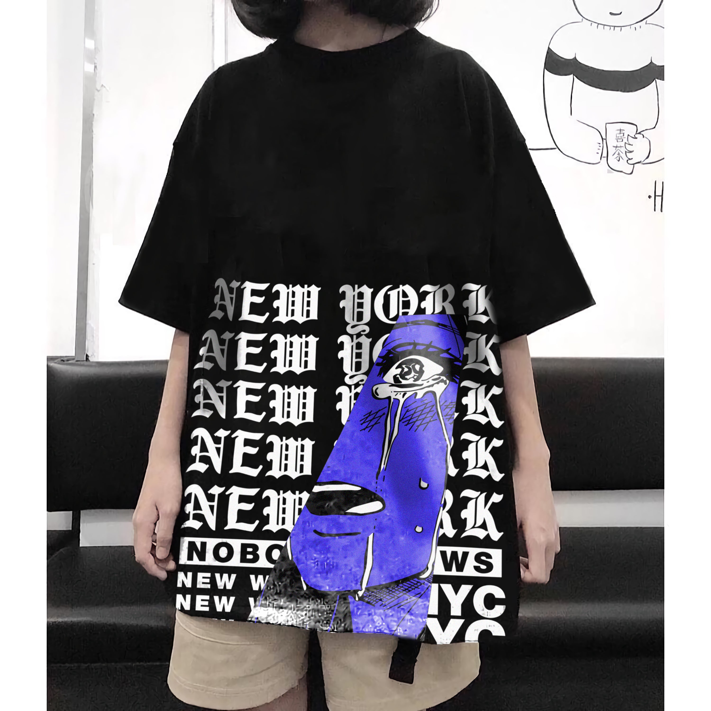 Oversize graphic T-shirt Wave NYC