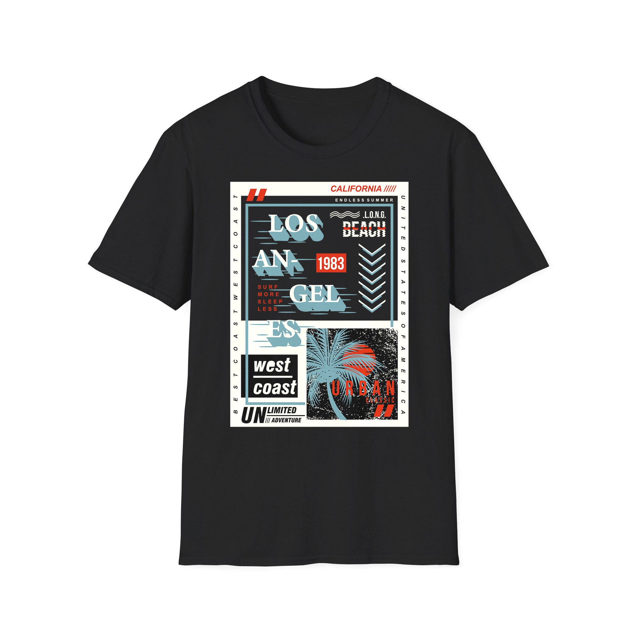 T-shirt unisexe d'été Côte Ouest