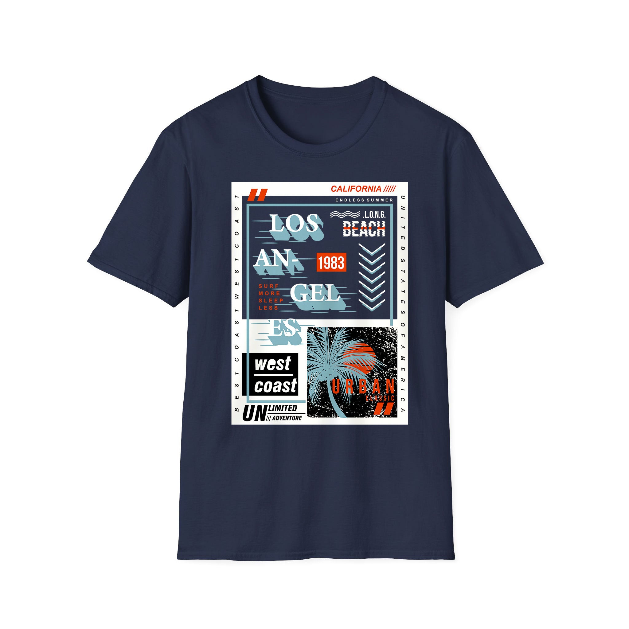 T-shirt unisexe d'été Côte Ouest