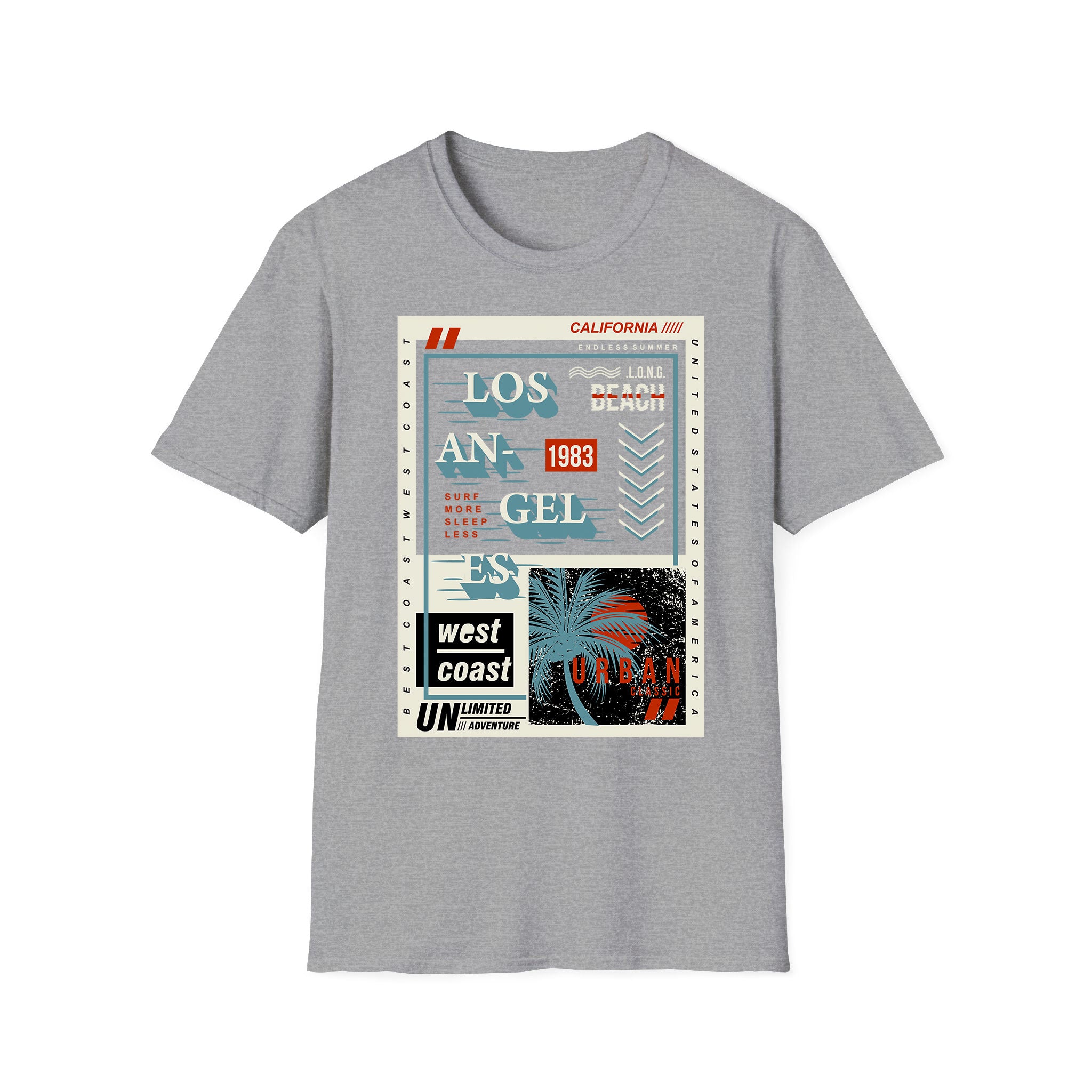 T-shirt unisexe d'été Côte Ouest