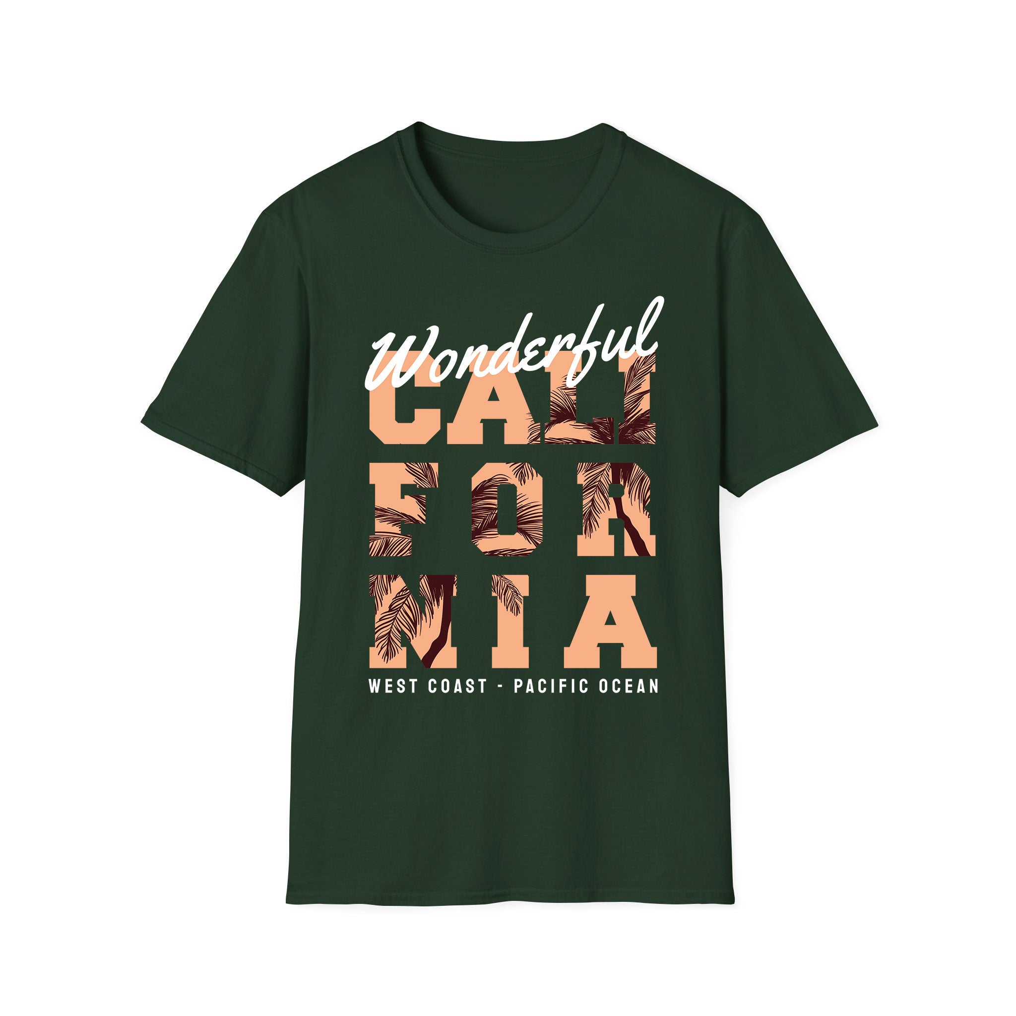 T-shirt unisexe d'été Wonderful California