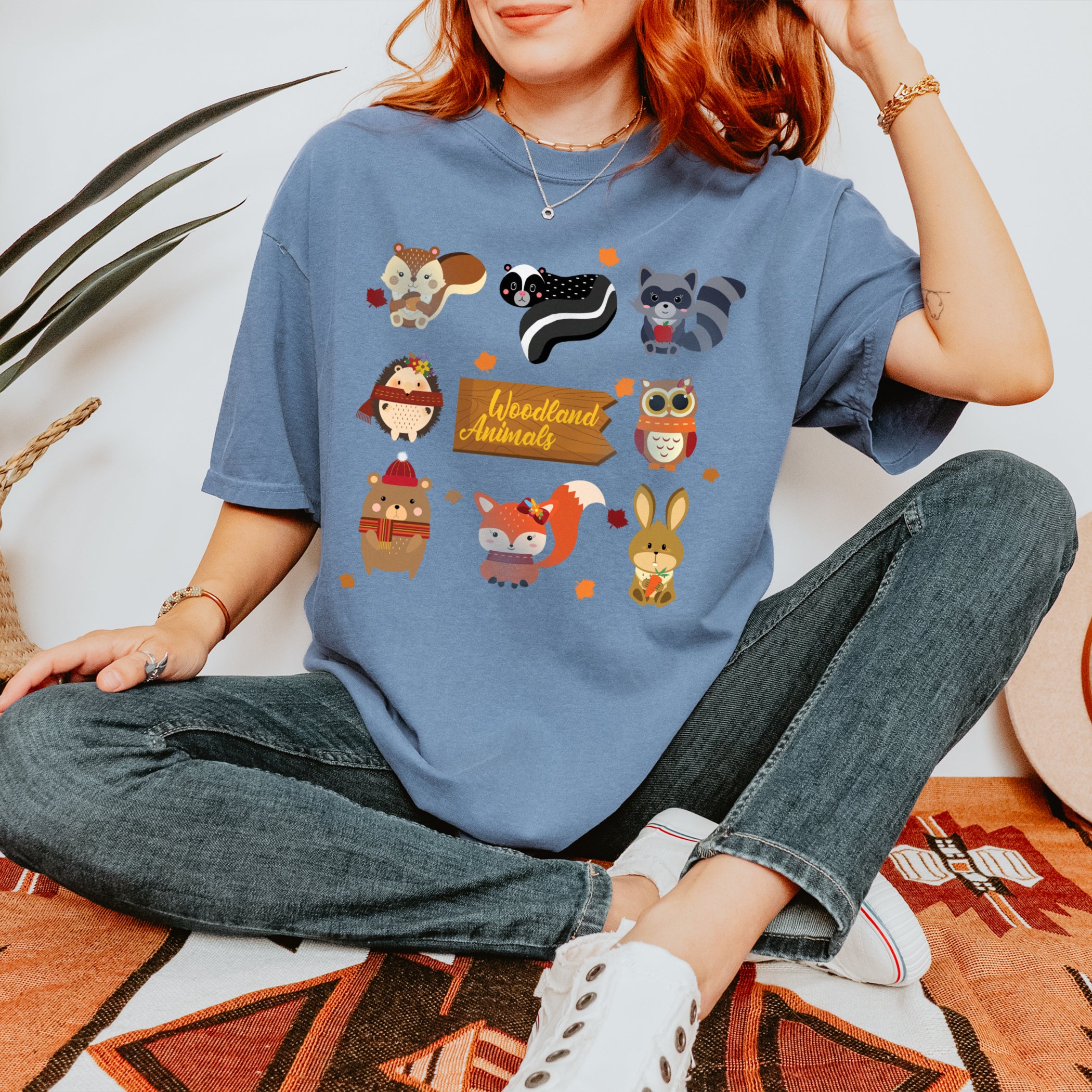 Autumn T-shirt Woodland Animals