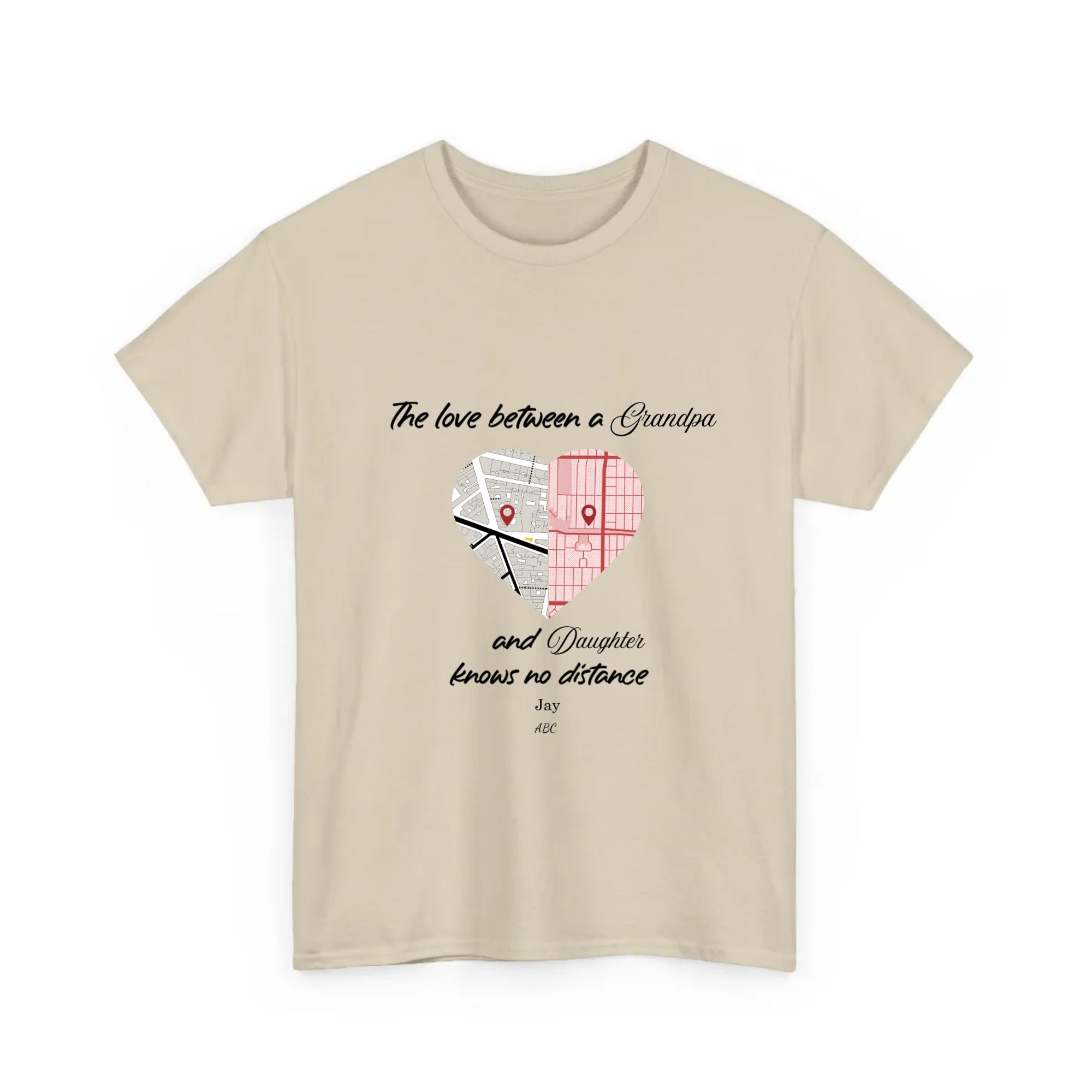 Personalized T-Shirt The Love Between A Grandpa