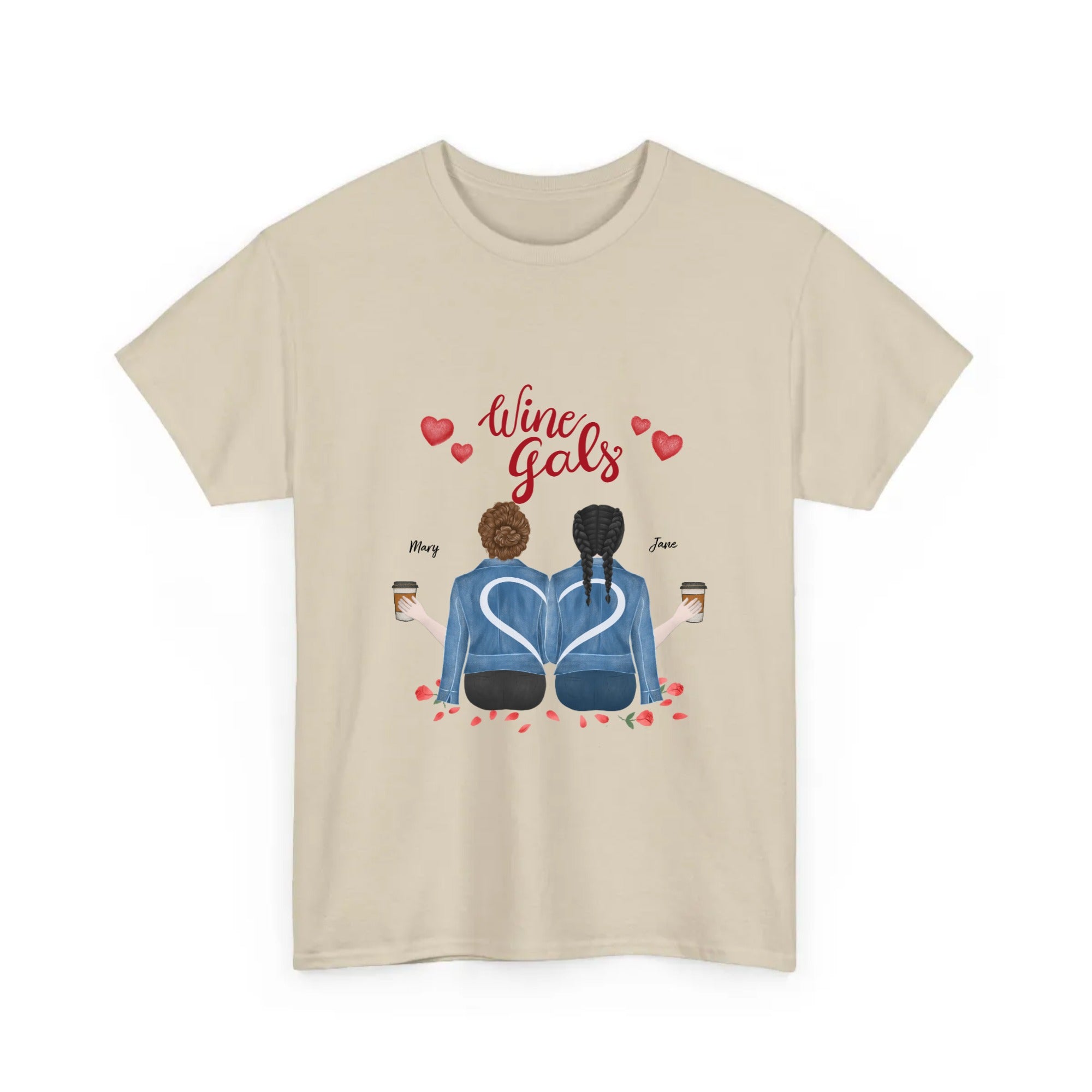 Personalized T-Shirt Wine Gals Best Friend