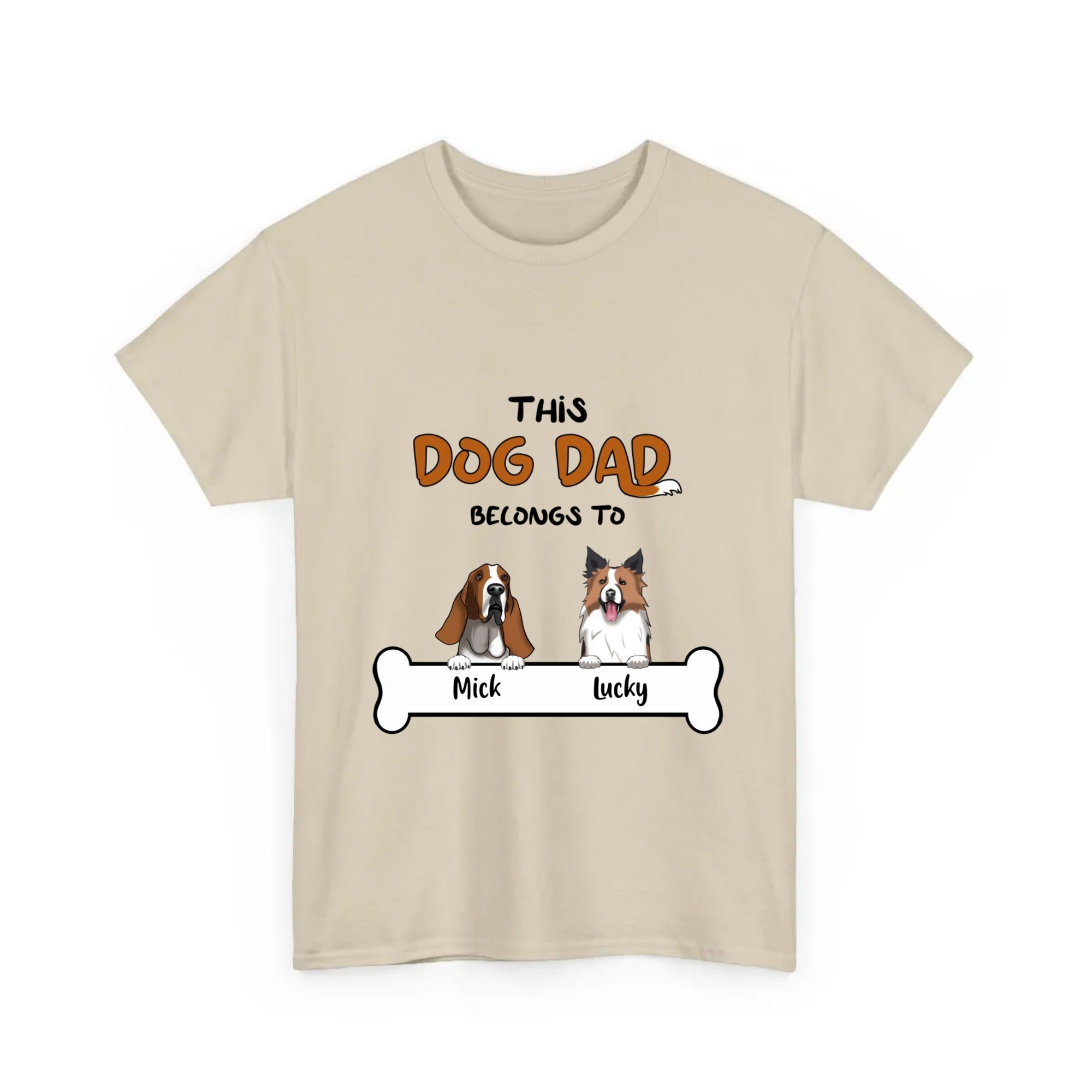 Personalized T-Shirt Dog Dad Belongs To