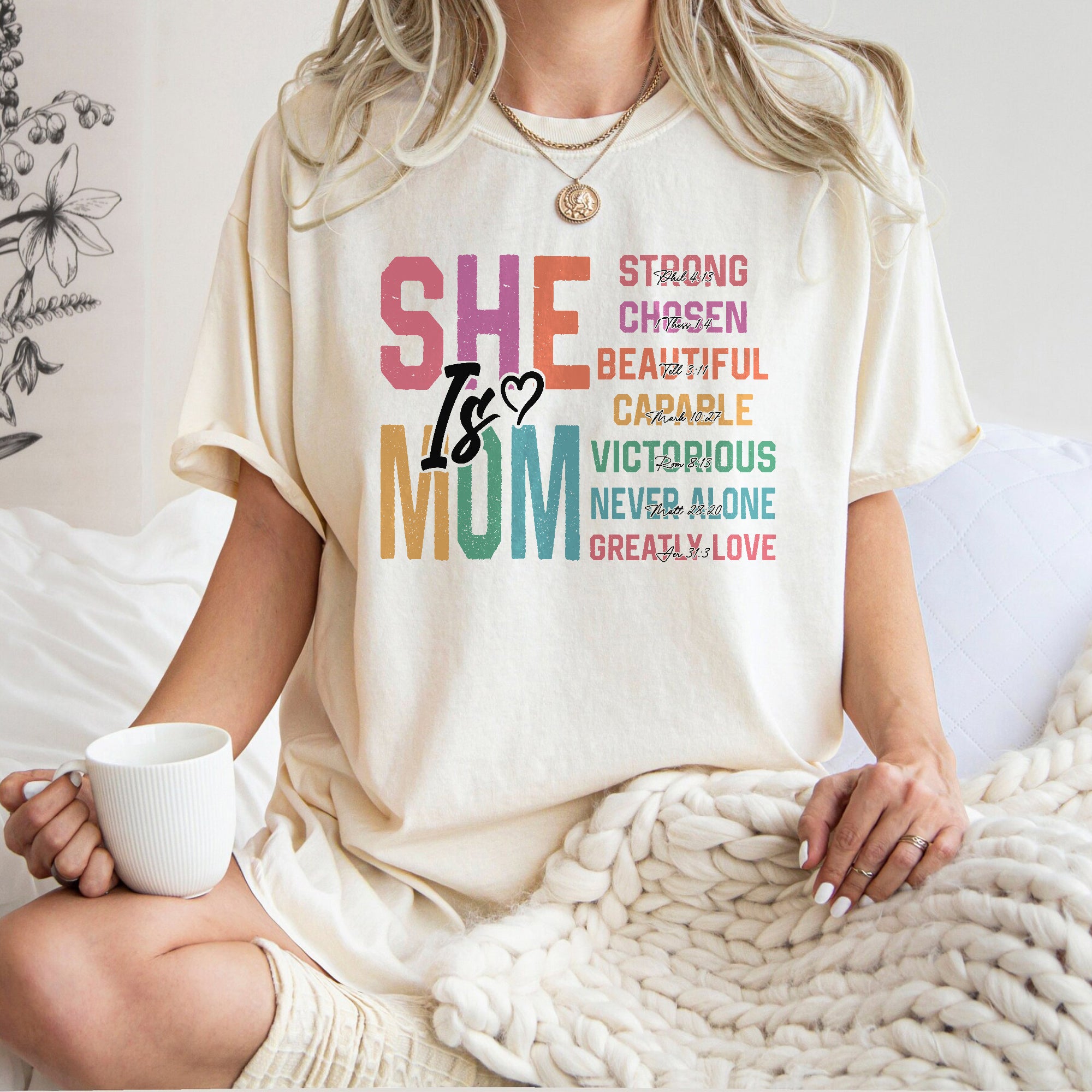 Mother's Day T-shirt She is mom