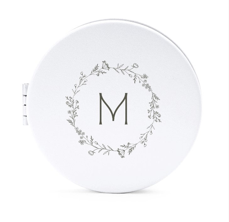 Custom Engraved White Pocket Mirror, Christmas Gift